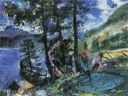 Lovis Corinth Walchensee mit Springbrunnen France oil painting artist
